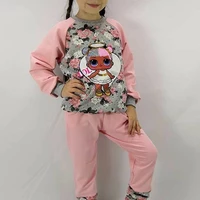 Дитячий спортивний костюм у трояндах з паєтками