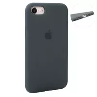 Original Silicone Case Full Size iPhone 7 ; 8 ; SE 2020 — Charcoal Gray (15)