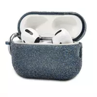 Airpods Case Shine With Ring — Blue