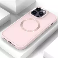 Metal Style Case With MagSafe iPhone 15 Pro — Pink