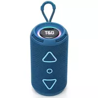 Bluetooth-колонка TG656 з RGB ПІДСВІЧУВАННЯМ,  speakerphone, радіо, blue