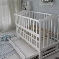 Ліжко дитяче Baby Comfort ЛД3 біла з шухлядою