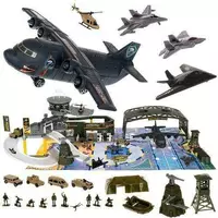 Ігровий набір "Військова база - аеропорт" Iso Trade, іграшкові військові автомобілі