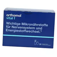 Витамины при стрессе и усталости для женщин, Vital F for Women, Orthomol  30пакетов (36605004)