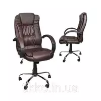 Офисное кресло эко кожа коричневый Malatec 8985
