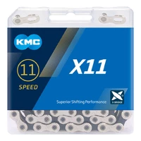 Ланцюг KMC X11 Silver/Black для 11 швидкісних трансмісій велосипеда