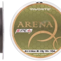 Шнур Favorite Arena PE 4x 100m (silver gray) # 0.175 / 0.071mm 4lb / 1.4kg (1693-10-92)