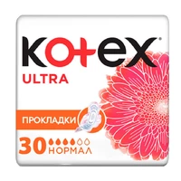 Прокладки гигиенические Kotex Normal Ultra Quadro, 30 шт. (5029053569093)