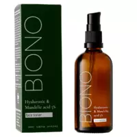 Тонер для обличчя з гіалуроновою та мигдальною кислотою 5% Biono "Hyaluronic & Mandelic Acid"
