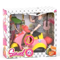 Куклы с мопедом Kimi со световым и звуковым эффектом Разноцветные 6984229435765