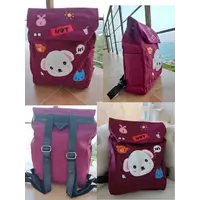 Красивый детский рюкзак с милым принтом и нежных цветах БАРДО